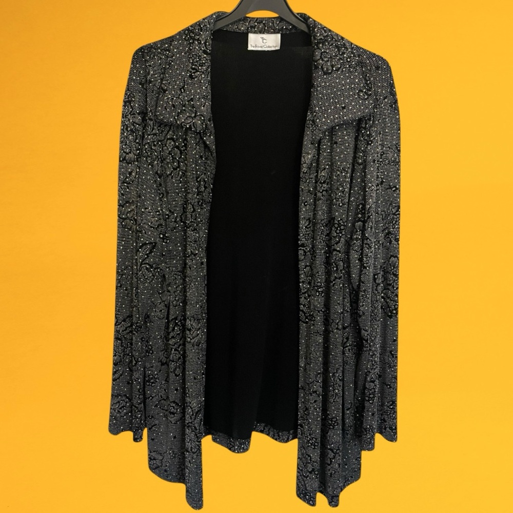 Formal Cardigan Style Cover / Gold Metallic Embellishment Sz L/XL